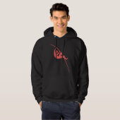 Pole Vaulting - Tropisches Rosa Hoodie (Vorne ganz)