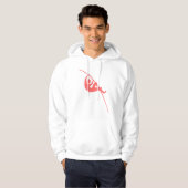 Pole Vaulting - Tropisches Rosa Hoodie (Vorne ganz)