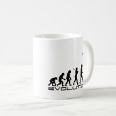 Pole-Wölbungs-Sport-Evolutions-Kunst Kaffeetasse (VorderseiteRechts)