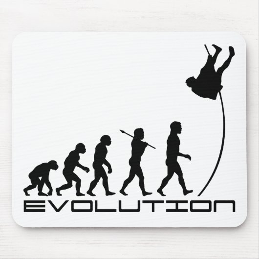Pole-Wölbungs-Sport-Evolutions-Kunst Mousepad (Vorne)