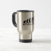 Pole-Wölbungs-Sport-Evolutions-Kunst Reisebecher (Vorderseite Links)