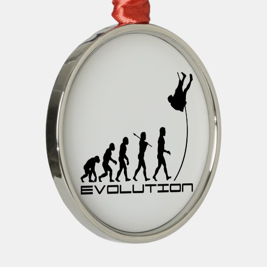 Pole-Wölbungs-Sport-Evolutions-Kunst Silbernes Ornament (Rechts)