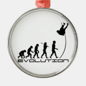 Pole-Wölbungs-Sport-Evolutions-Kunst Silbernes Ornament (Vorne)