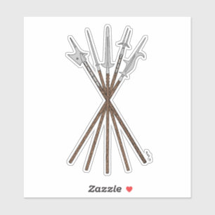 Polearms aus dem 16. Jahrhundert Aufkleber