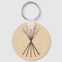 Polearms aus dem 16. Jahrhundert Schlüsselanhänger