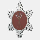 Polearms aus dem 16. Jahrhundert Schneeflocken Zinn-Ornament (Rechts)