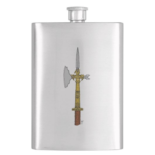 Poleaxe Edward IV Flachmann (Vorderseite)
