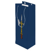 Poleaxe Edward IV Geschenktüte Für Weinflaschen (Rückseite Schrägansicht)