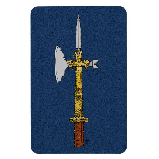 Poleaxe Edward IV Magnet (Vertikal)