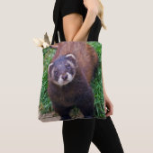 Polecat ganz über Druck-Tasche Tasche (Von Nahem)