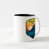 Polemonium Peak Kalifornien Sonnenaufgang Zweifarbige Tasse (VorderseiteRechts)