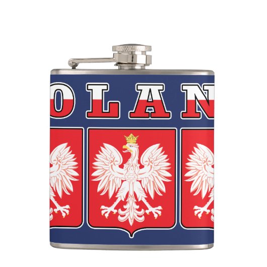 Polen - Adelsflagge Flachmann (Vorderseite)