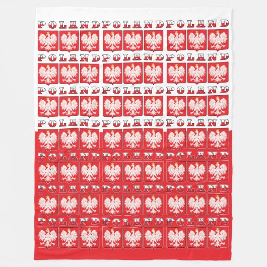 Polen - Adelsflagge Fleecedecke (Vorderseite)