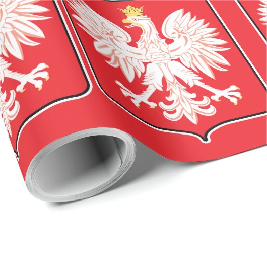 Polen - Adelsflagge Geschenkpapier (Rolleneckpunkt)