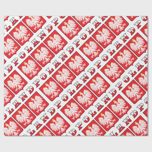 Polen - Adelsflagge Geschenkpapier (Flach)