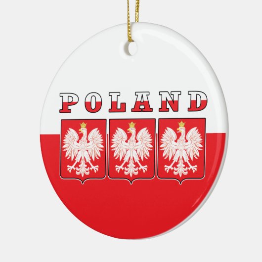Polen - Adelsflagge Keramik Ornament (Links)