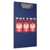 Polen - Adelsflagge Klemmbrett (Rechts)