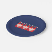 Polen - Adelsflagge Pappteller (Schrägansicht)