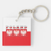 Polen - Adelsflagge Schlüsselanhänger (Rückseite)