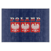 Polen - Adelsflagge Schneidebrett (Vorderseite)