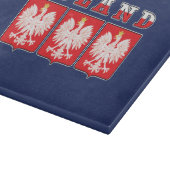Polen - Adelsflagge Schneidebrett (Ecke)