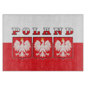 Polen - Adelsflagge Schneidebrett (Vorderseite)