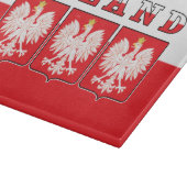 Polen - Adelsflagge Schneidebrett (Ecke)