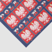 Polen - Adelsflagge Seidenpapier (Detail)