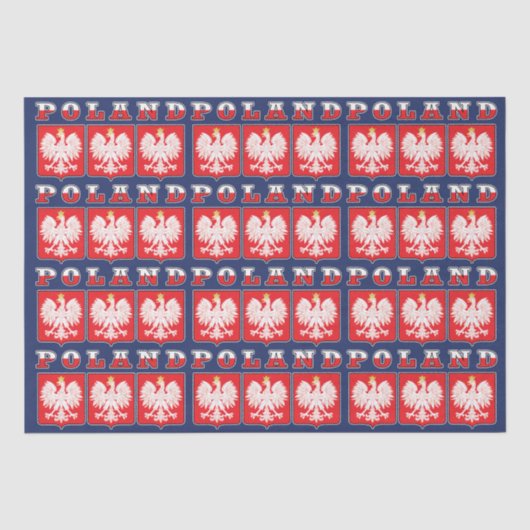 Polen - Adelsflagge Seidenpapier (Vorderseite)