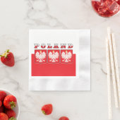 Polen - Adelsflagge Serviette (Beispiel)