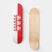 Polen - Adelsflagge Skateboard (Vorderseite)
