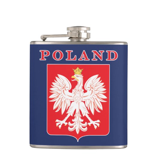 Polen Adlerschild Flachmann (Vorderseite)