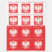 Polen Adlerschild Fleecedecke (Vorderseite)
