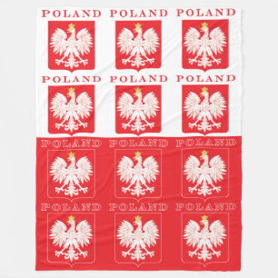 Polen Adlerschild Fleecedecke