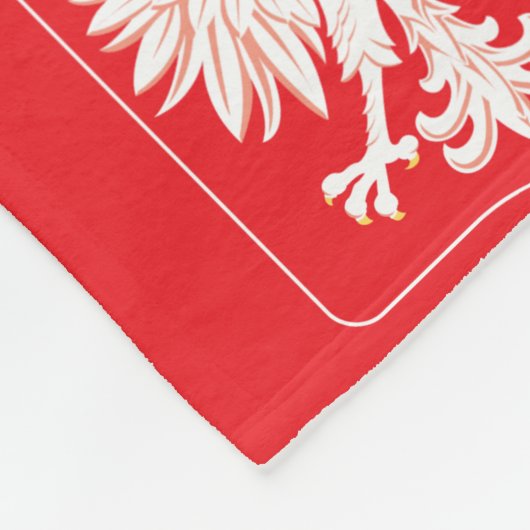 Polen Adlerschild Fleecedecke (Ecke)
