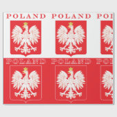 Polen Adlerschild Geschenkpapier (Flach)
