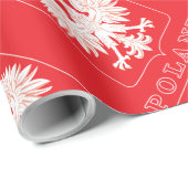 Polen Adlerschild Geschenkpapier (Rolleneckpunkt)