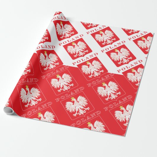 Polen Adlerschild Geschenkpapier (Ungerollt)