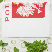 Polen Adlerschild Geschirrtuch (Gefaltet)