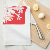 Polen Adlerschild Geschirrtuch (Viertel Falte)