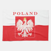 Polen Adlerschild Geschirrtuch (Horizontal)