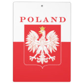 Polen Adlerschild Klemmbrett (Rückseite)