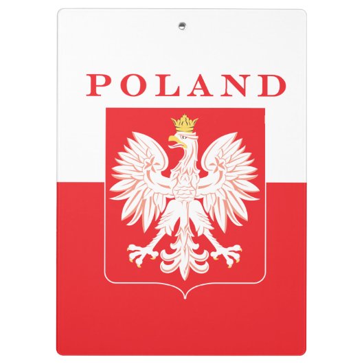 Polen Adlerschild Klemmbrett (Rückseite)