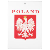 Polen Adlerschild Klemmbrett (Rückseite)