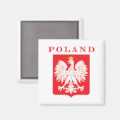 Polen Adlerschild Magnet (Vorderseite/Rückseite)
