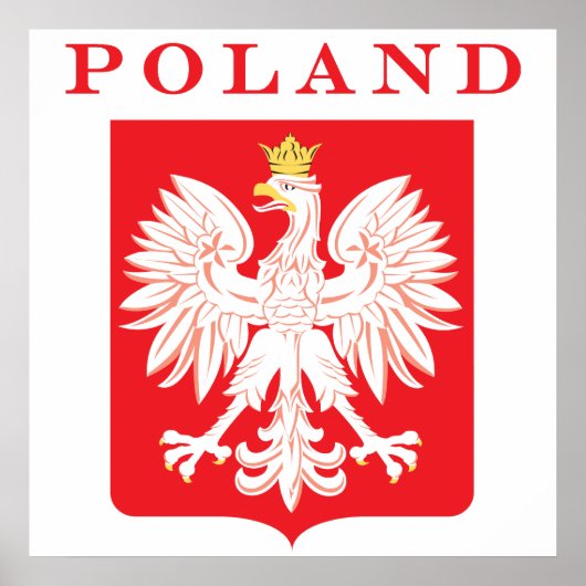 Polen Adlerschild Poster (Vorne)