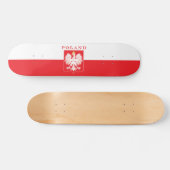 Polen Adlerschild Skateboard (Horizontal)