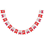 Polen Banner, polnische Flagge, Adler / Rot Wimpelkette (Alle)