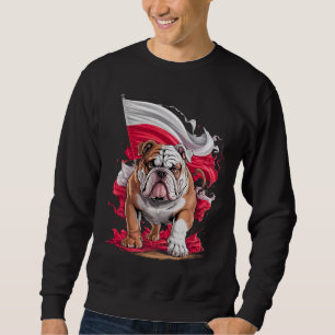 Polen Bulldoggen Hunde Liebhaber Geschenk Süßes De Sweatshirt