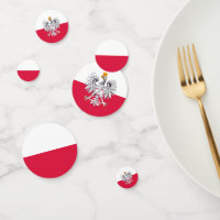 Polen Confetti, Adler, polnische Flagge